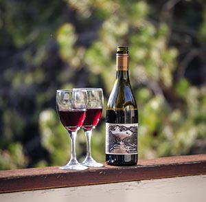 Relax with an evening's glass of wine.